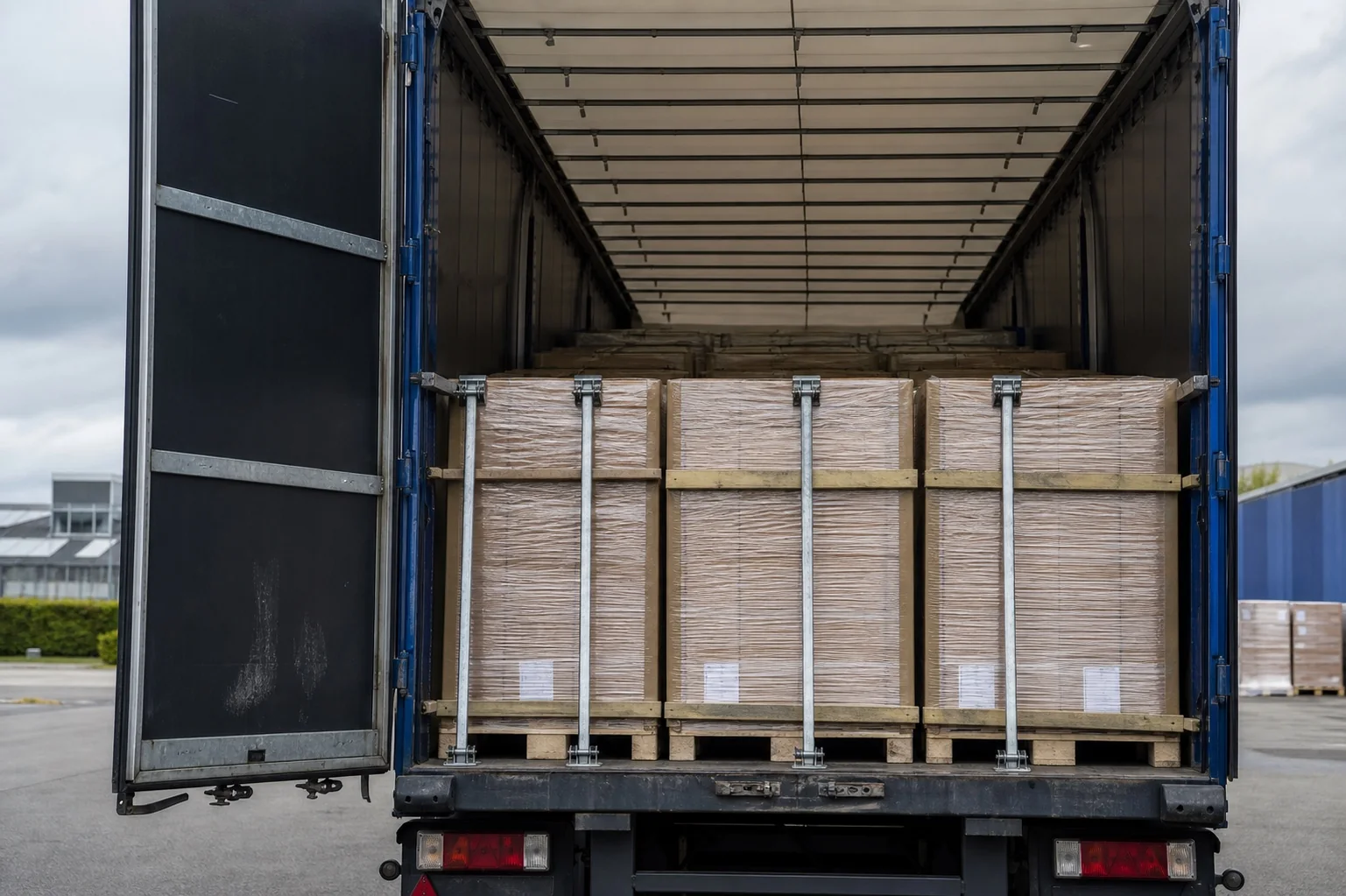 Full truck load transport across Europe.
