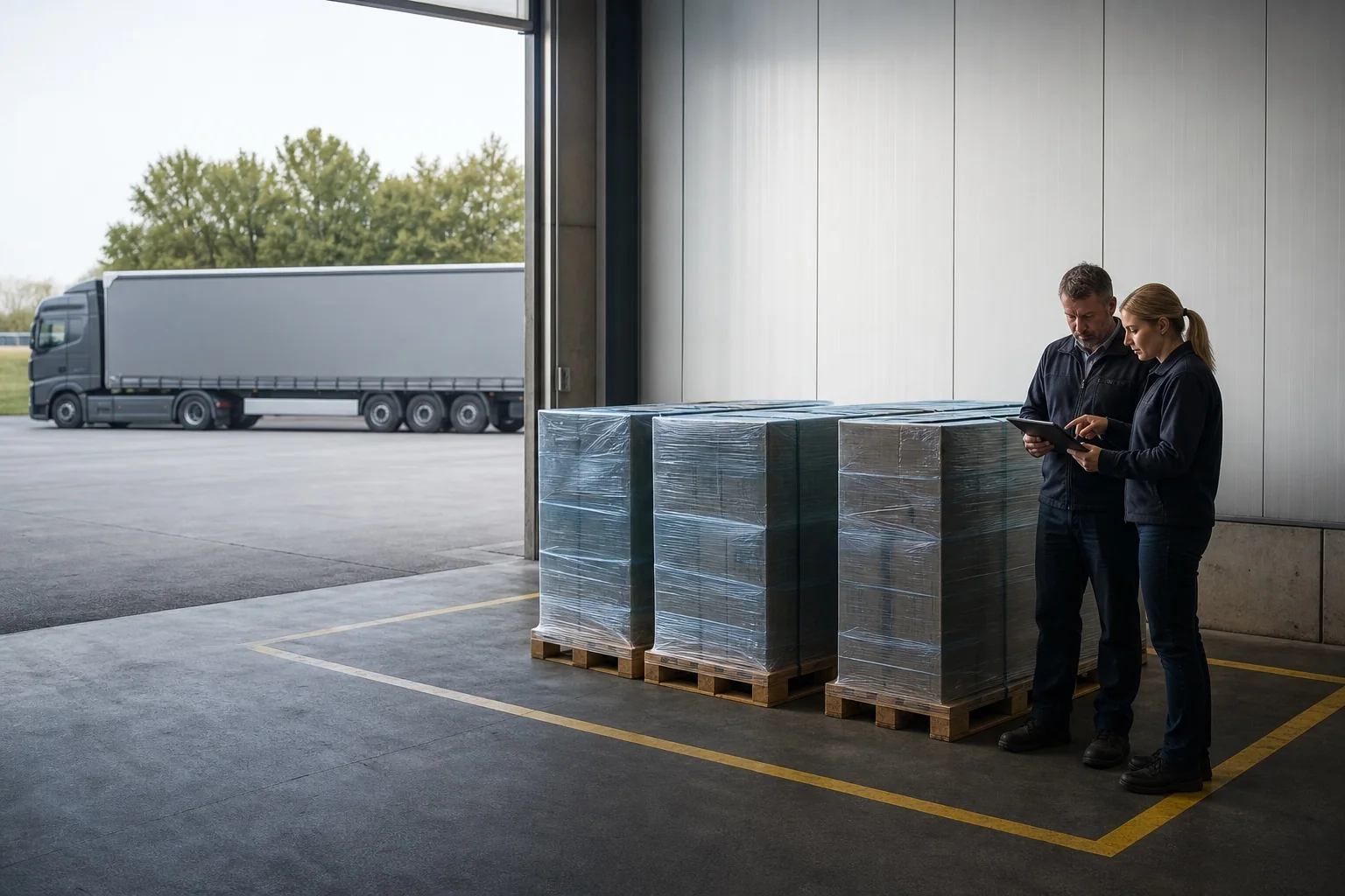 Europäischer Straßentransport und Transportdokumentation für Verlader